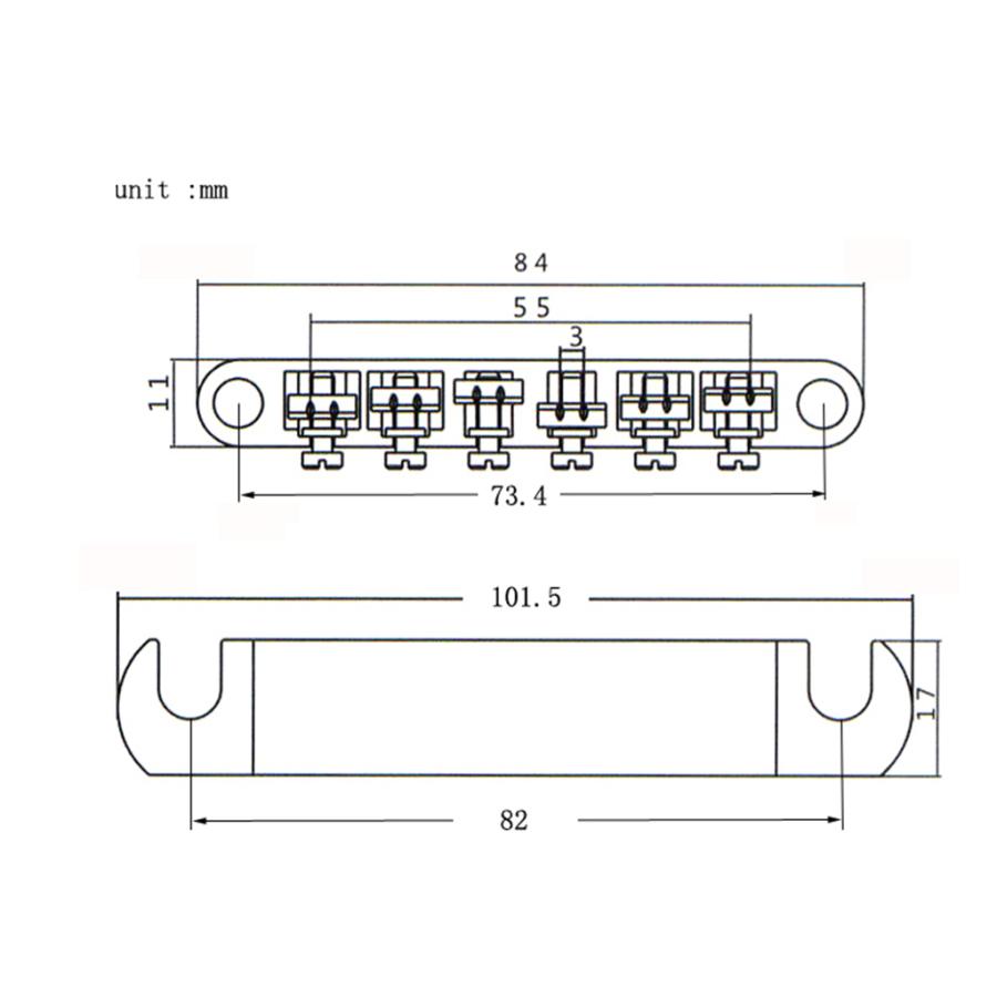 12弦 サドル チューンオーマチック ブリッジ テールピース LP