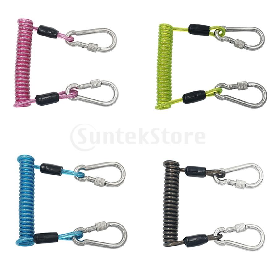 ダイビング プロのスキューバダイビングスパイラルスプリングコイルストラップ安全