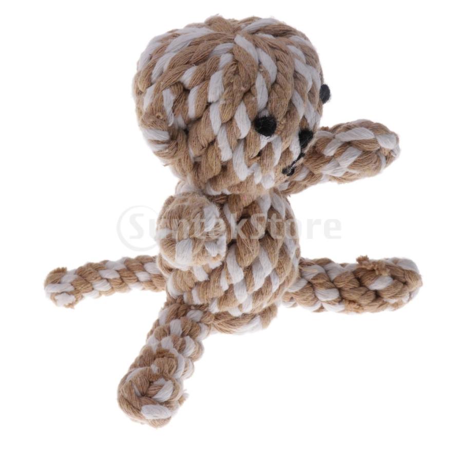 犬のロープのおもちゃの綿結び目のあるロープの子犬の噛むおもちゃの歯のクリーニング Stkショップ 通販 Yahoo ショッピング