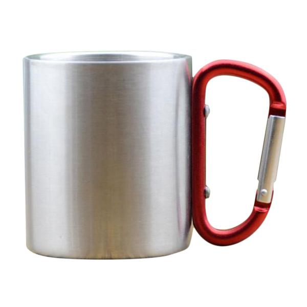 超美品 トラベル ハイキング クライミング 携帯 マグカップ カラビナカップ 180ml 快適 グリップハンドル 全3色 Sacs Boutique
