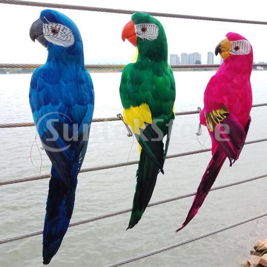 カラフルな鳥の羽のリアルな家庭菜園の装飾飾りオウム鳥 Stkショップ 通販 Yahoo ショッピング