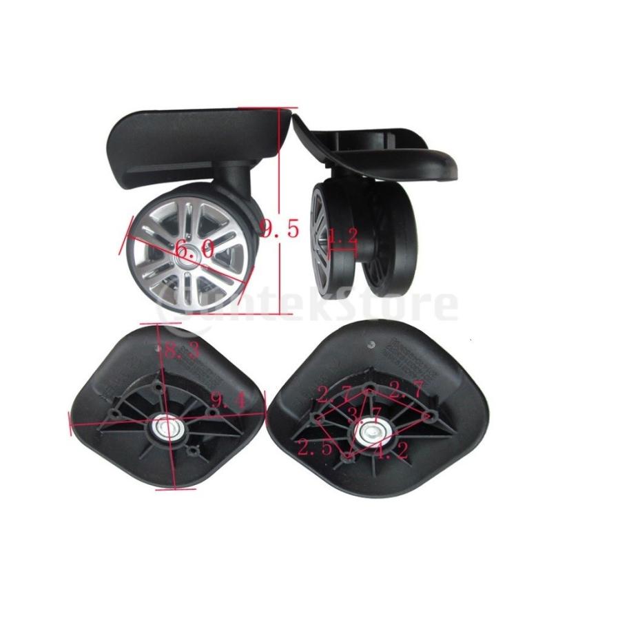 旋回スーツケース荷物キャスタートラベルバッグ用交換ホイール : STK