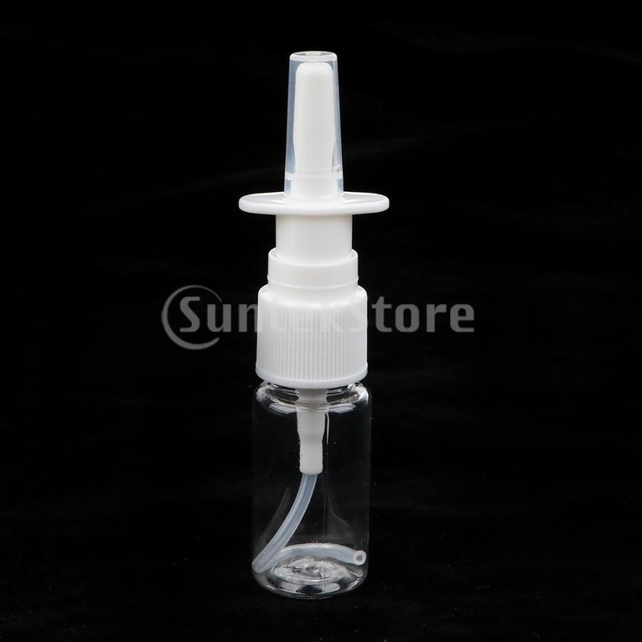 約20個 鼻スプレーボトル 空ボトル 点鼻 噴霧器 分注瓶 透明 10ミリ15