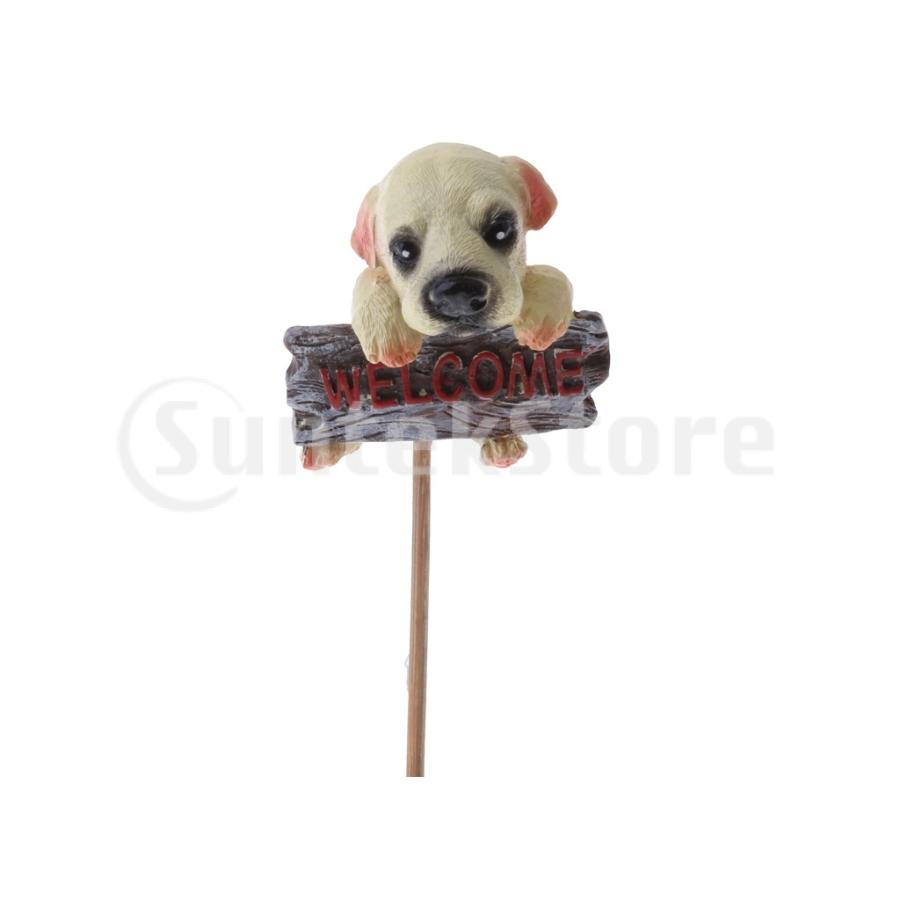 3スタイル樹脂犬飾り付きスティックケーキトッパーミニチュア妖精ガーデンドールハウス家の装飾ウェディングパーティーの装飾 Stkショップ 通販 Yahoo ショッピング