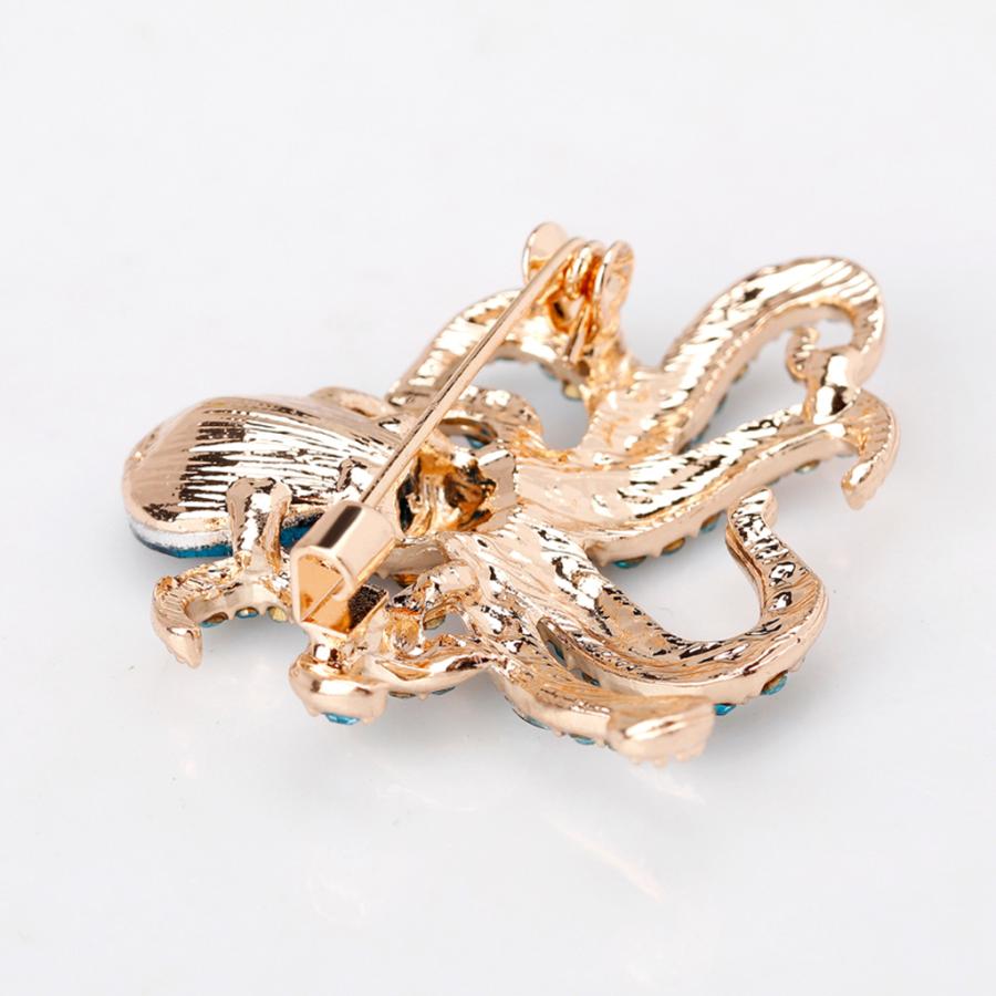 全4色 かわいい タコ型 ブローチ ネクタイピン シャツピン 卒業式 入学