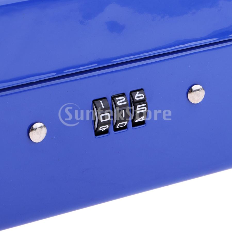 ミニポータブルスチールロックキャッシュボックスセキュリティストレージコインチェック