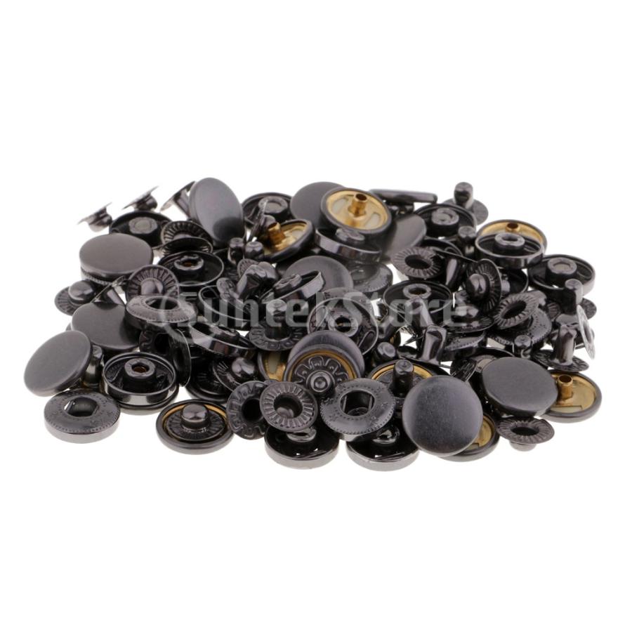 革製の工芸品用の金属製のファスナースナップリベットボタン30セット