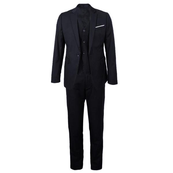 スーツ メンズ スリーピーススーツ スリム スタイリッシュスーツ スタイリッシュスーツ 全３サイズ５色