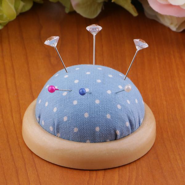 メール便無料 採寸 作図 しるし付け用品 送料無料 ウッドベース ピンクッション 半円 かわいい 水玉柄 針刺し 全5色 Www Artisanclosetsandtrim Com
