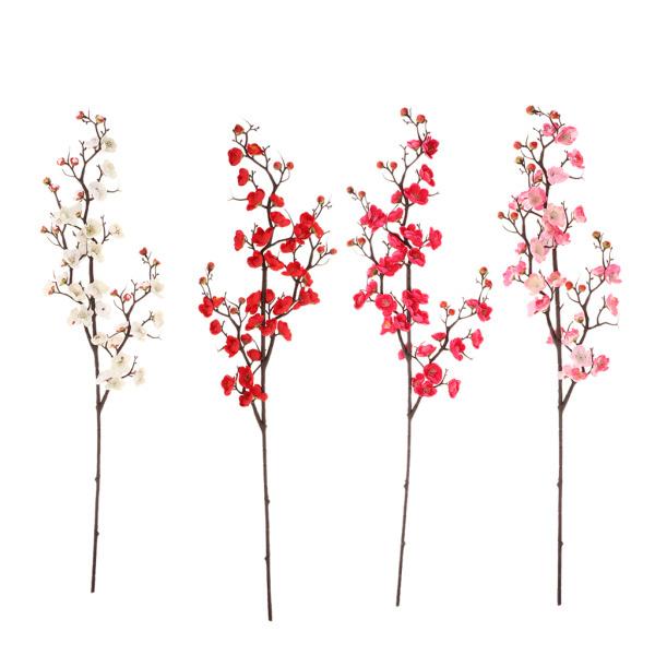 梅の花人工シルクフラワー枝ホームウェディング花の装飾DIYフラワーアレンジメント｜stk-shop｜06