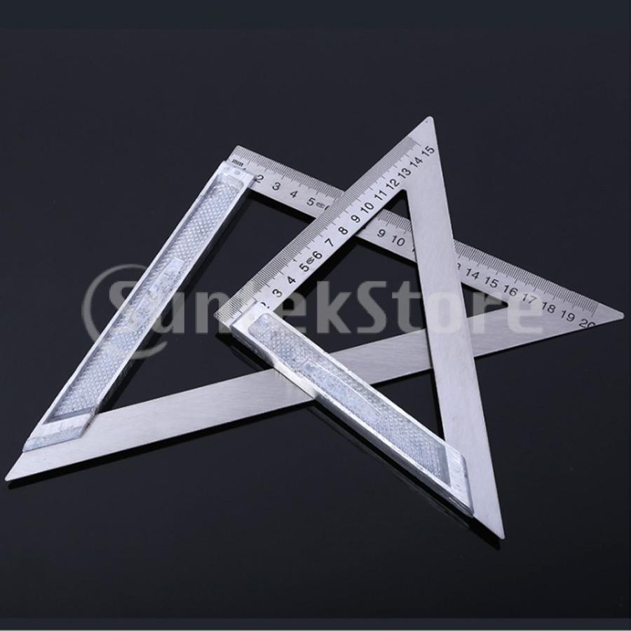 正確な 三角定規 木工 測定ツール ステンレス鋼 全2サイズ｜stk-shop｜07