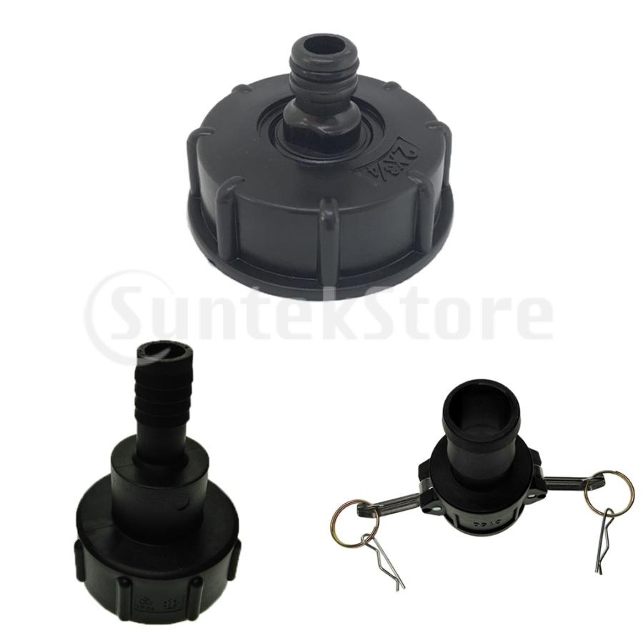 IBCタンク アダプター ホース継手 プラスチック製 全2タイプ : STK