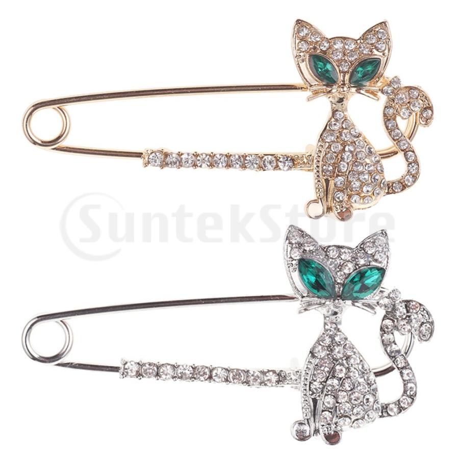 ピンブローチ 安全ピン 猫デザイン キルトピン おしゃれ かわいい 女の子 全2色 Stkショップ 通販 Yahoo ショッピング