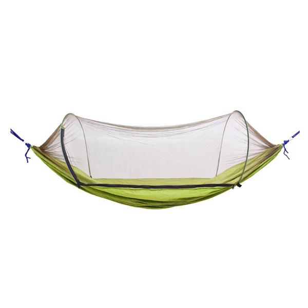 ハンモック 蚊帳付 虫除け 屋外 キャンプ用品 旅行 家庭用 収納バッグ付 全４色｜stk-shop