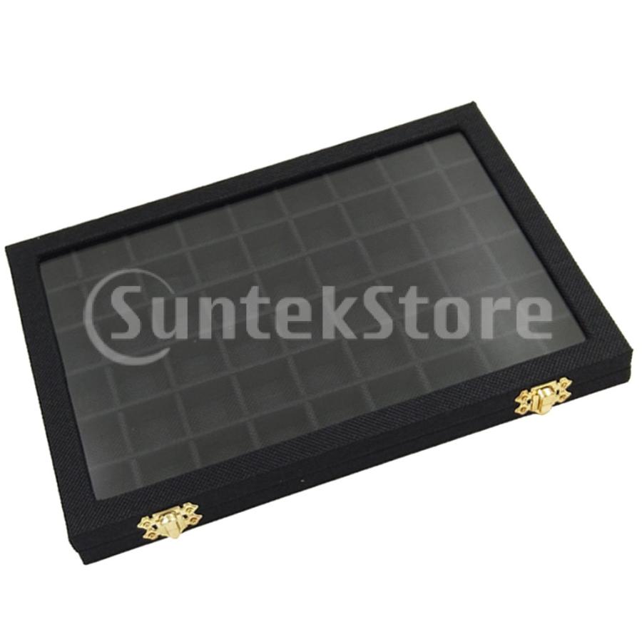 ジュエリー収納ケース ジュエリーディスプレイボックス 54グリッド