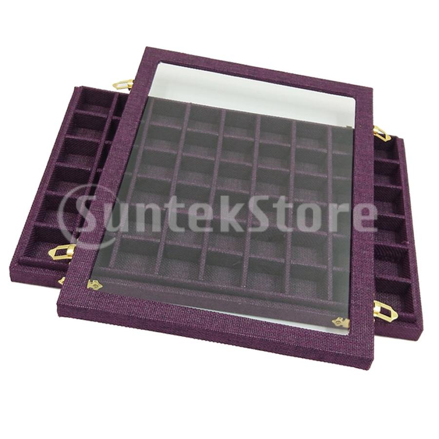 アクセサリーボックス Amazon｜ジュエス 収納 アクセサリーケース 54区画 大容量 箱 指輪