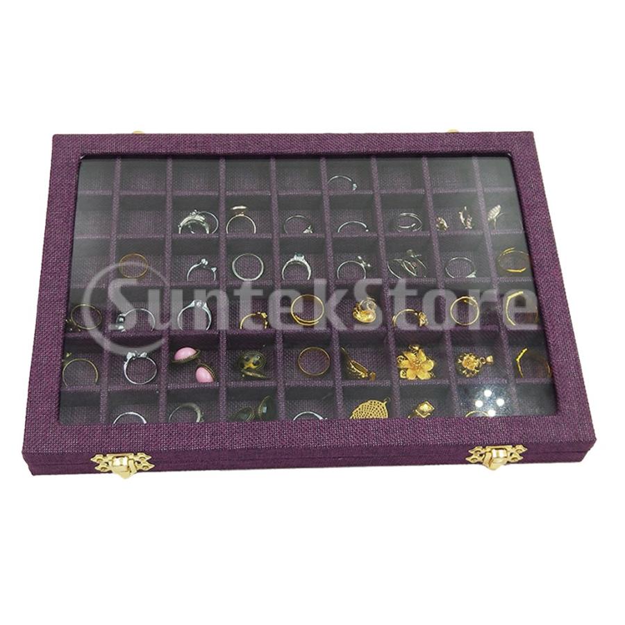 アクセサリーボックス Amazon｜ジュエス 収納 アクセサリーケース 54区画 大容量 箱 指輪