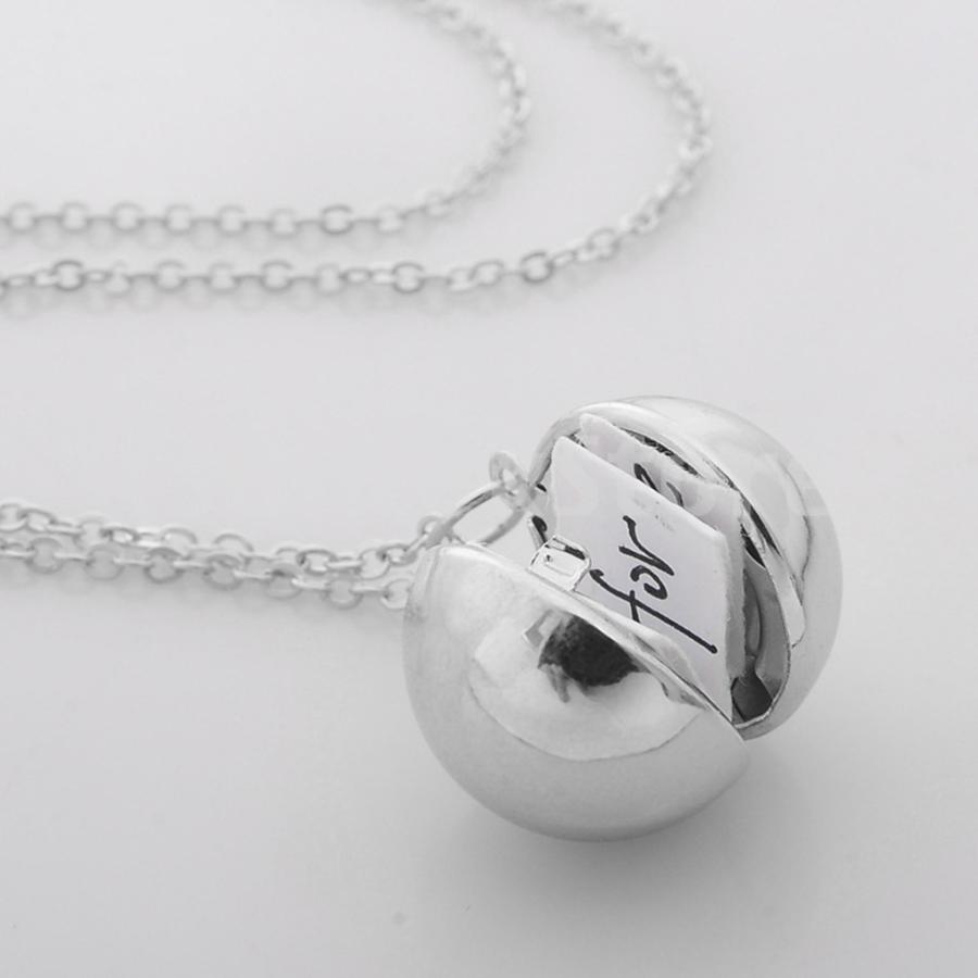ネックレス 鎖骨チェーン 写真入れ ボール形 ロケットペンダント 恋人 お守り 思い出 記念品 合金 全2色 Stkショップ 通販 Yahoo ショッピング