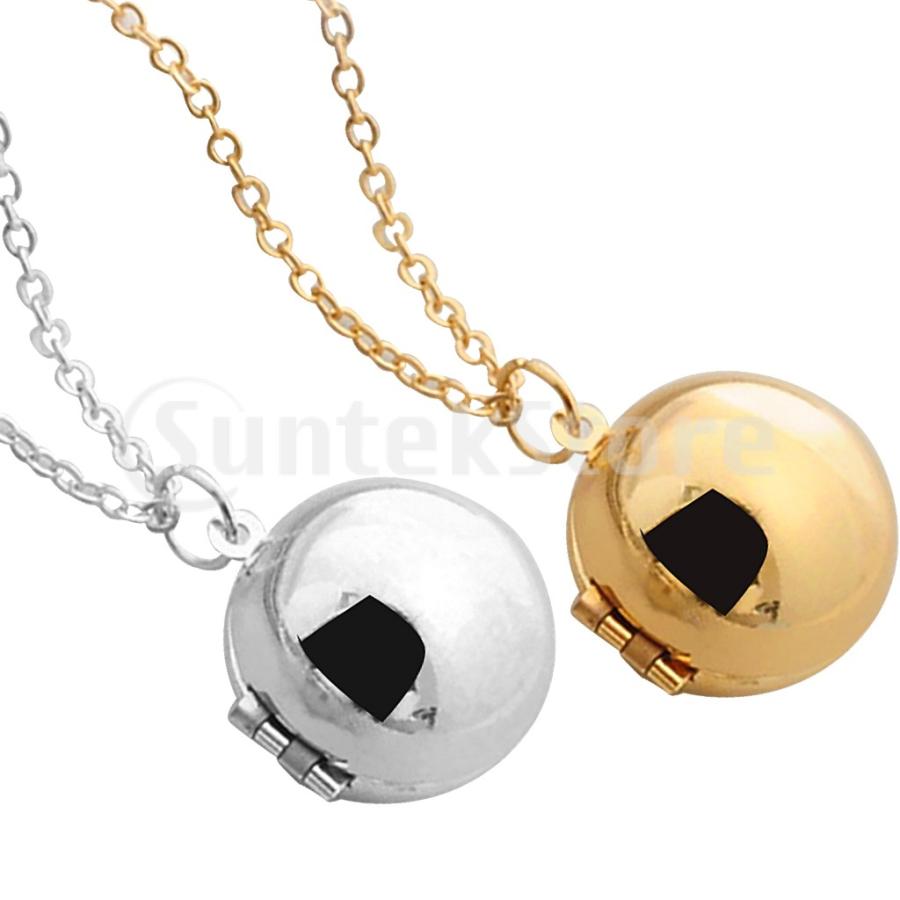 ネックレス 鎖骨チェーン 写真入れ ボール形 ロケットペンダント 恋人 お守り 思い出 記念品 合金 全2色 Stkショップ 通販 Yahoo ショッピング
