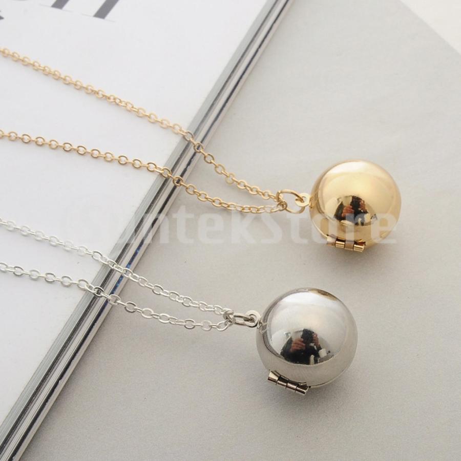 ネックレス 鎖骨チェーン 写真入れ ボール形 ロケットペンダント 恋人 お守り 思い出 記念品 合金 全2色 Stkショップ 通販 Yahoo ショッピング