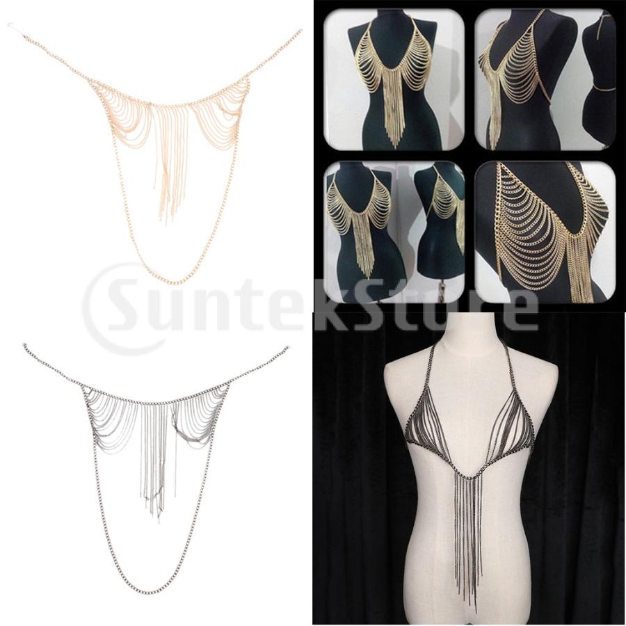 チェーンパターン ビキニ 34サイズ 収納袋付き