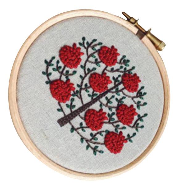 刺しゅうキット クロスステッチ 刺しゅう枠付き 花柄 暇つぶし