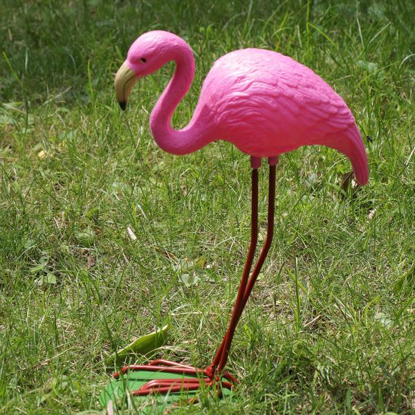 フラミンゴ 庭の装飾 ヤード 芝生 ガーデンオーナメント 置物 オブジェ