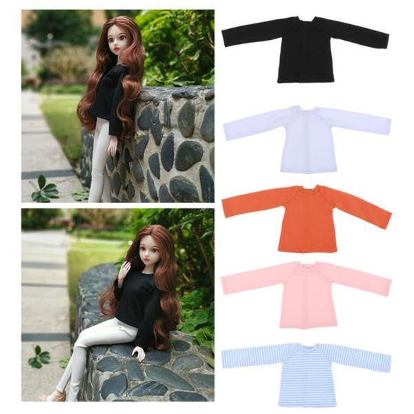 全4色 長袖 Tシャツ ドールシャツ 1/4 BJD XinYi人形服 装飾