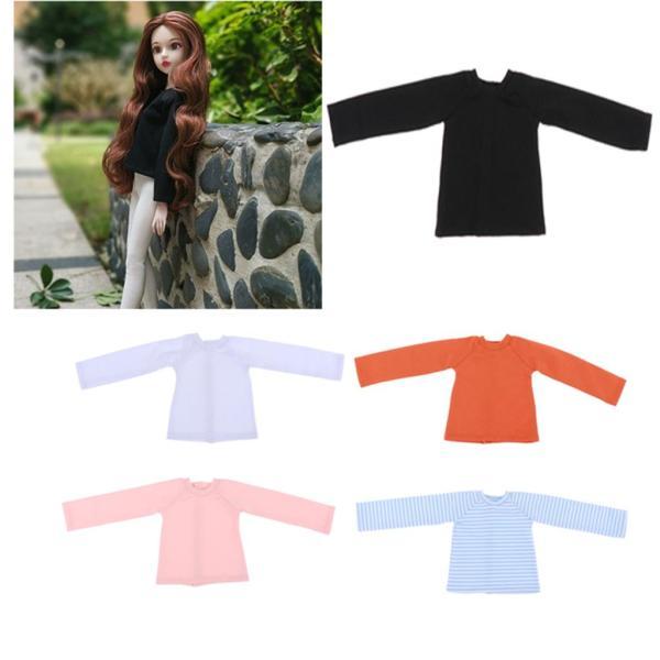 WY614 BJD 4分ドール 衣装 Tシャツ　人形服　5点セット ハンドメ 全4色 長袖 Tシャツ ドールシャツ 1/4 BJD XinYi人形服 装飾