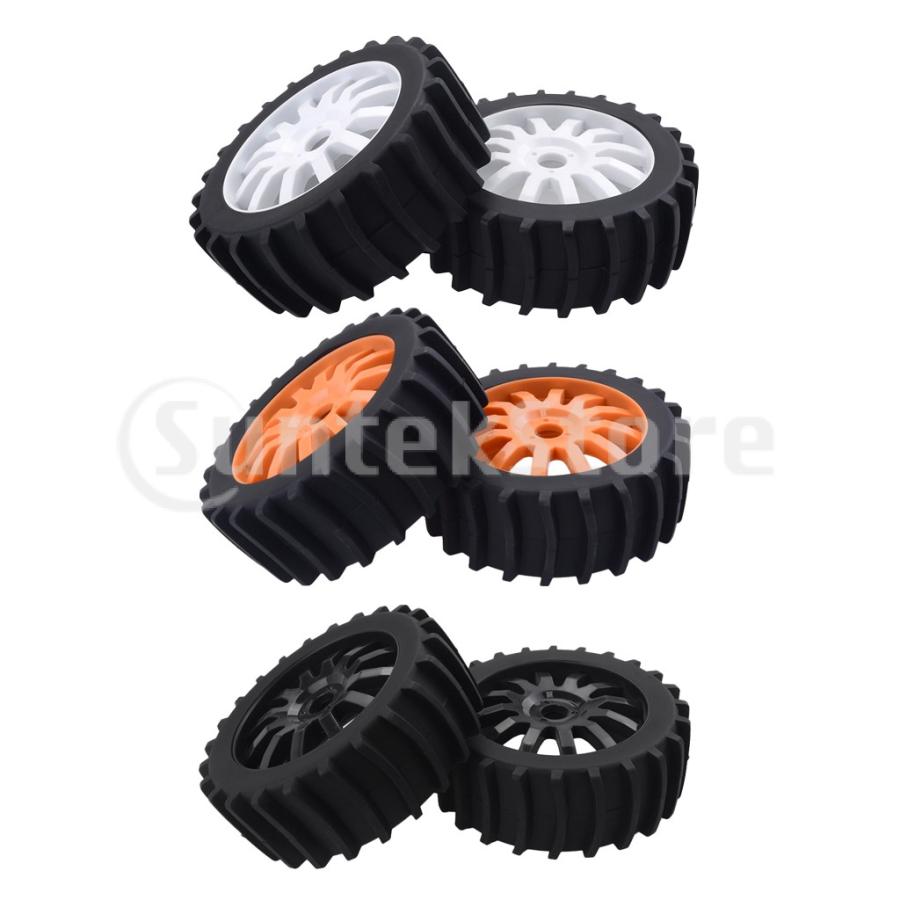 1ペア タイヤ & ホイールリム ゴム RCカーパーツ 1/8 RC用 全3色 98108051STKショップ 通販 Yahoo