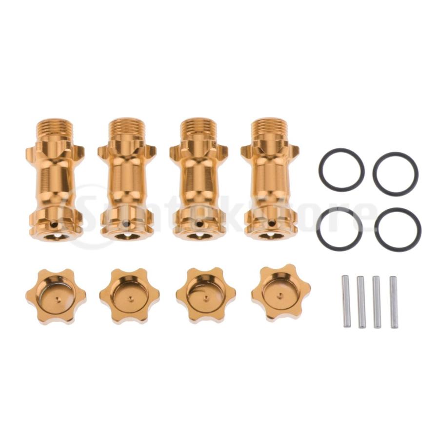 HSP 94087 1/8 RCカーパーツ アルミ合金 17mm ホイール六角ハブ 30mm 延長アダプター キャップ付き 全5色|stk-shop|03