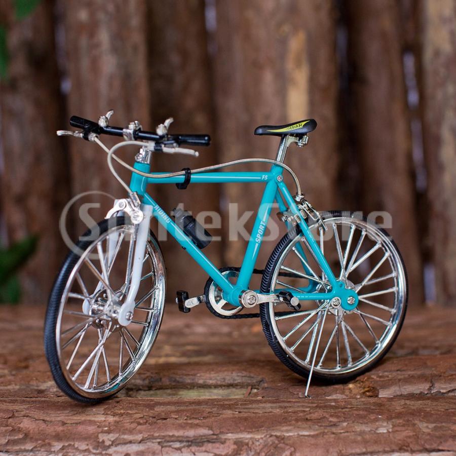 ダイキャストバイクモデル 自転車玩具 ミニチュア ペダル付き 置物