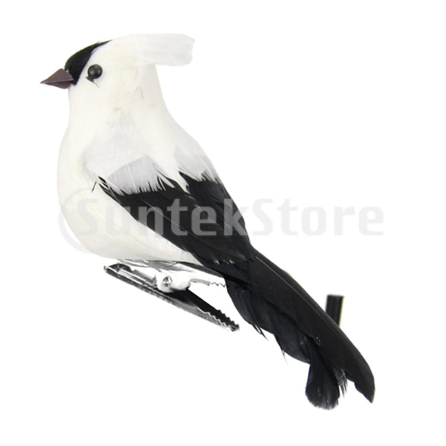鳥 リアル 置物 アーティフィシャルバード クリップ付き シェルフ 木の