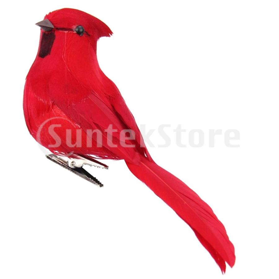 リアルバード置物 約15cm 鳥 リアル 置物 アーティフィシャルバード クリップ付き シェルフ 木の