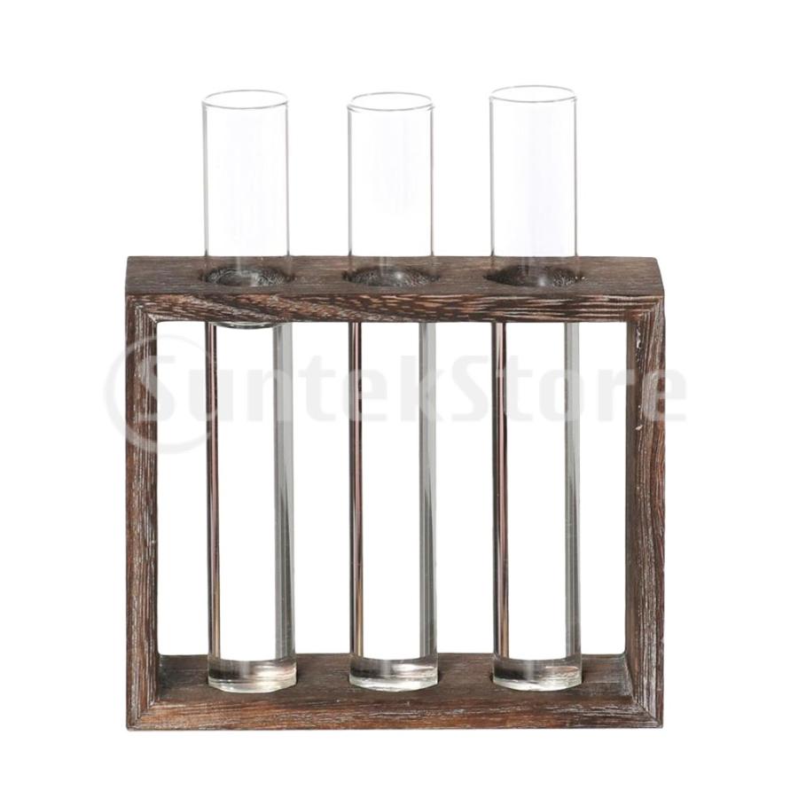 フラワーベース 一輪挿し 試験管 花瓶 水栽栽培 卓上 観賞植物 ガラス管 木枠 Stkショップ 通販 Yahoo ショッピング