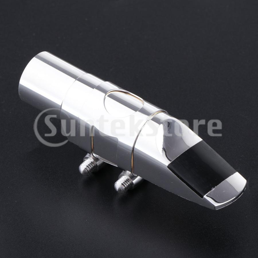 サックス本体 シルバー マウスピース付き アルトサックスサックスサックス用ブラスマウスピースメタル