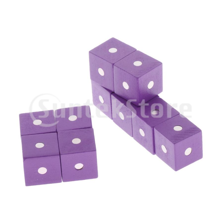 キューブパズル 木製 3D立体パズル 積み木 ブロック 6面 知育玩具 色の