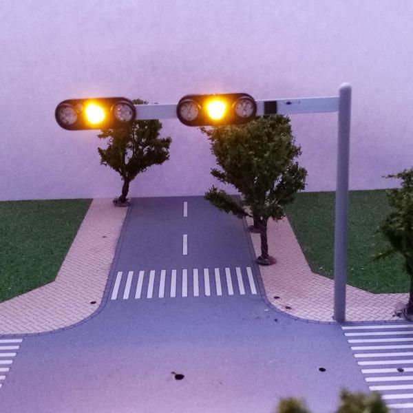 信号機 ジオラマHOスケール 鉄道模型 都市模型 ストラクチャー シーン