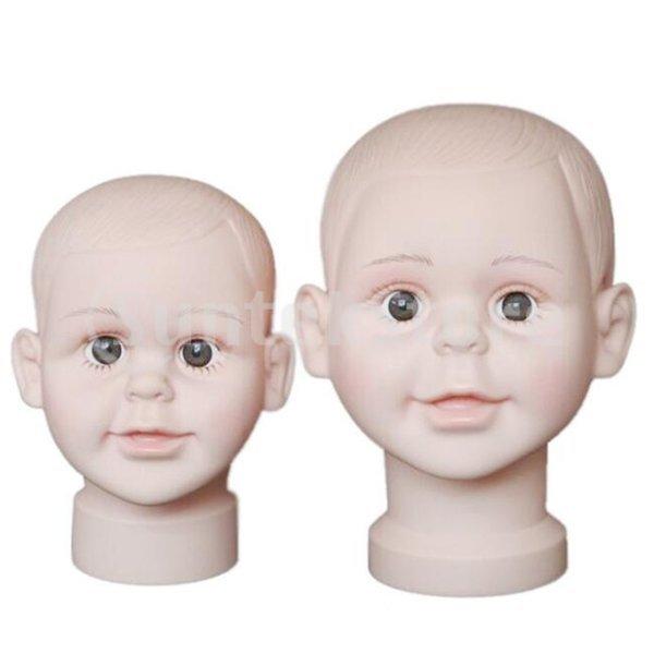 ヘッドマネキン 子供 ヘッドモデル 人形 PVC マネキンモデル トルソー