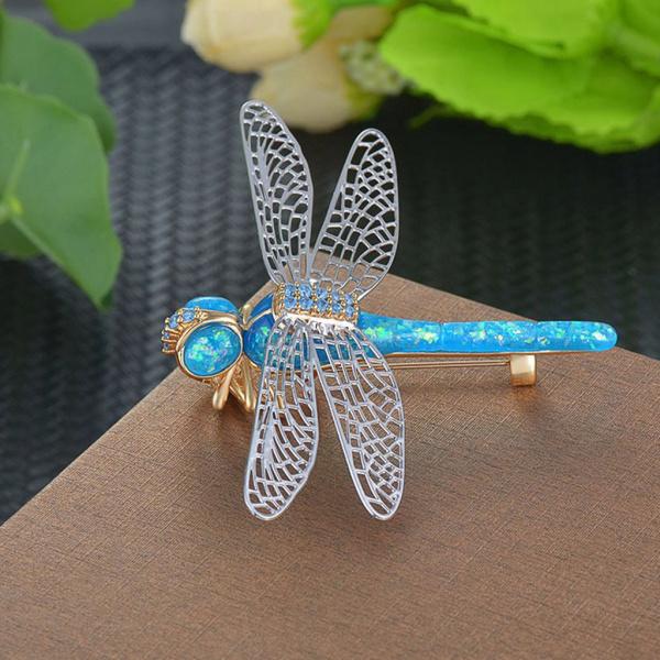 ブローチ トンボ ゴージャス キラキラ ラインストーン フォーマル