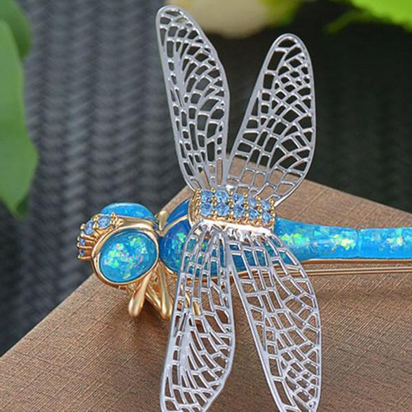 ブローチ トンボ ゴージャス キラキラ ラインストーン フォーマル
