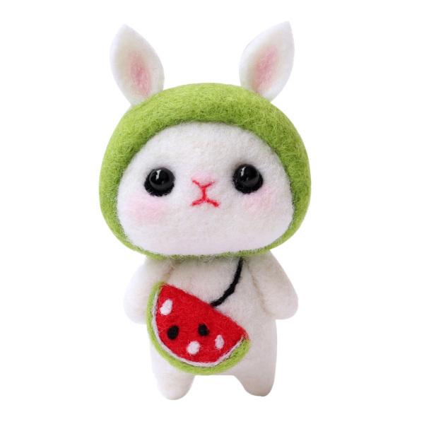 羊毛フェルト フェルトツール ウールフェルト キット 可愛いい兎