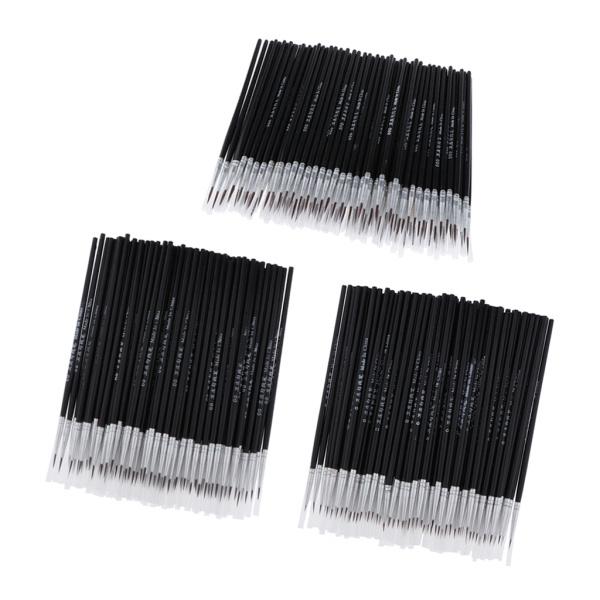 約100本セット 超極細 ペイントブラシ 面相筆 ペイント筆 毛筆 画材筆