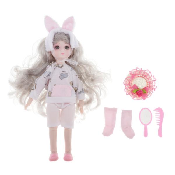 ドール 可愛いドール 13関節 可動ボディ 着せ替え 人形遊び アクセサリー付き 28cm 全3種 New限定品