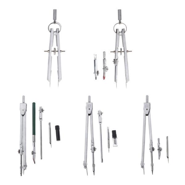 プロの学生学校の金属コンパス図面測定ディバイダー精密ツール : STK