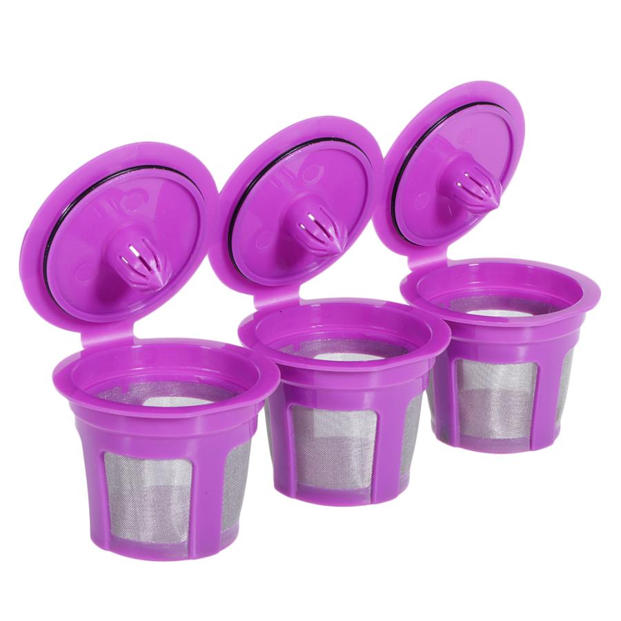 3個 コーヒーフィルター コーヒーカプセルメッシュストレーナー Keurig K0 K300 K400 K500用 再利用