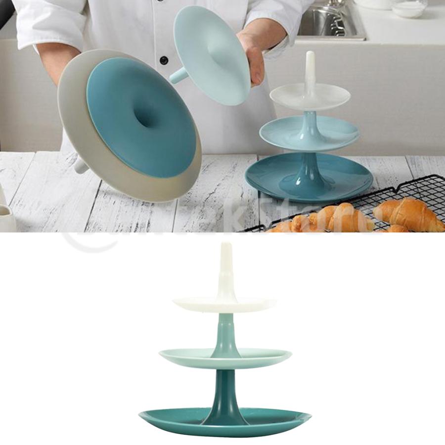 3層プラスチックケーキスタンド マルチカラーのエレガントなデザートカップケーキホルダー ペストリートレイの盛り合わせに適用ティーパーティー 結婚式 誕生日 Stkショップ 通販 Yahoo ショッピング