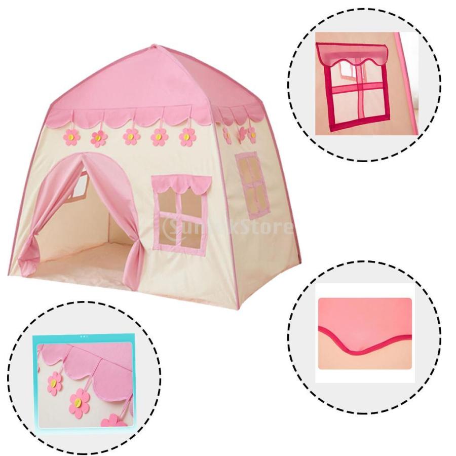 子供テント キッズテント プリンセステント キャッスル 折りたたみ