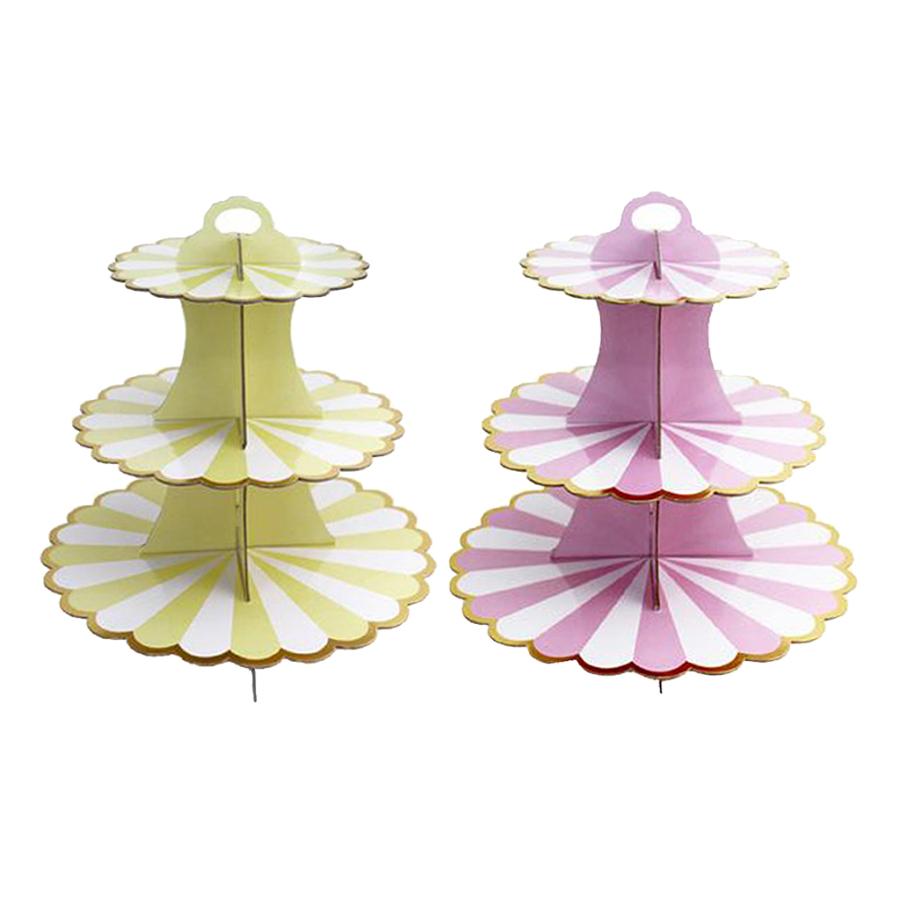2 3段ボール紙カップケーキスタンドケーキペストリーマカロンディスプレイタワーのセット Stkショップ 通販 Yahoo ショッピング