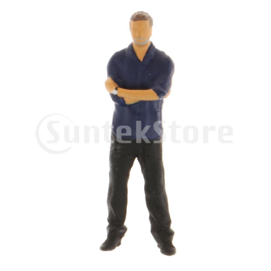 1:64 人プラモデル 模型 人間フィギュア 塗装 電車模型 DIY 情景